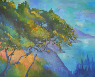 Oak Tree at Nepenthe, Summer by Erin Lee Gafill