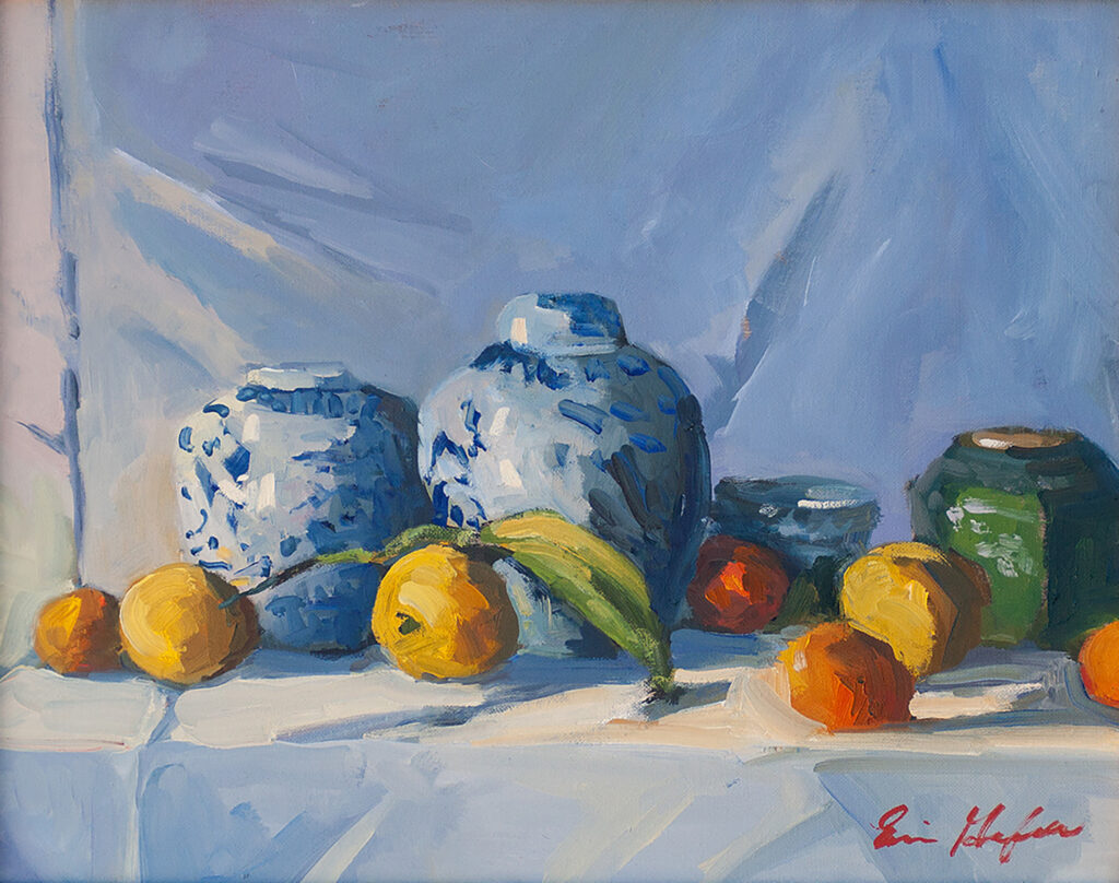 Still Life with Creased Cloth by Erin Lee Gafill