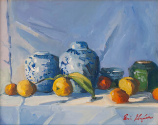 Still Life with Creased Cloth by Erin Lee Gafill