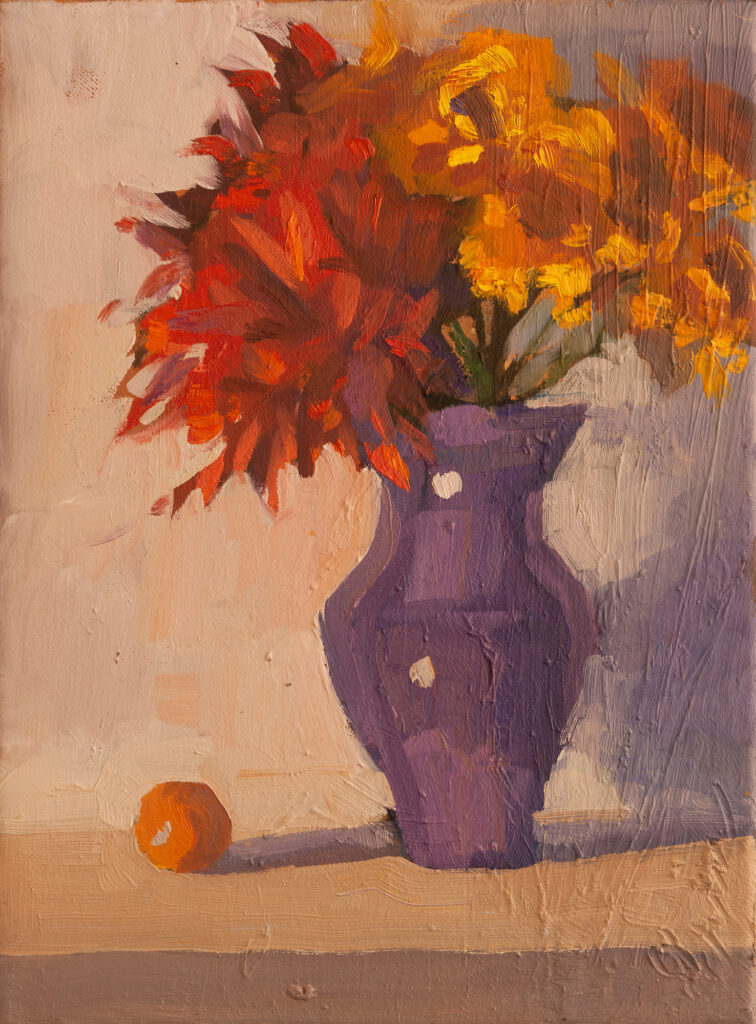Bouquet with Tangerine by Erin Lee Gafill