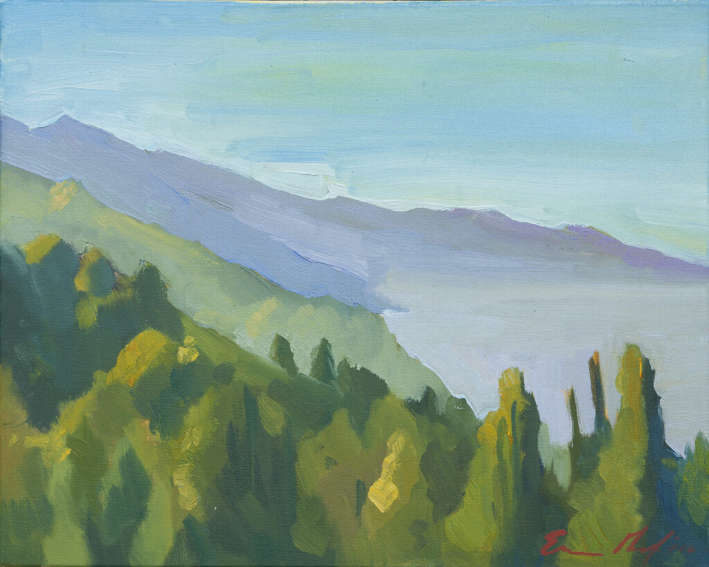 Misty Morning, Nepenthe, Big Sur by Erin Lee Gafill