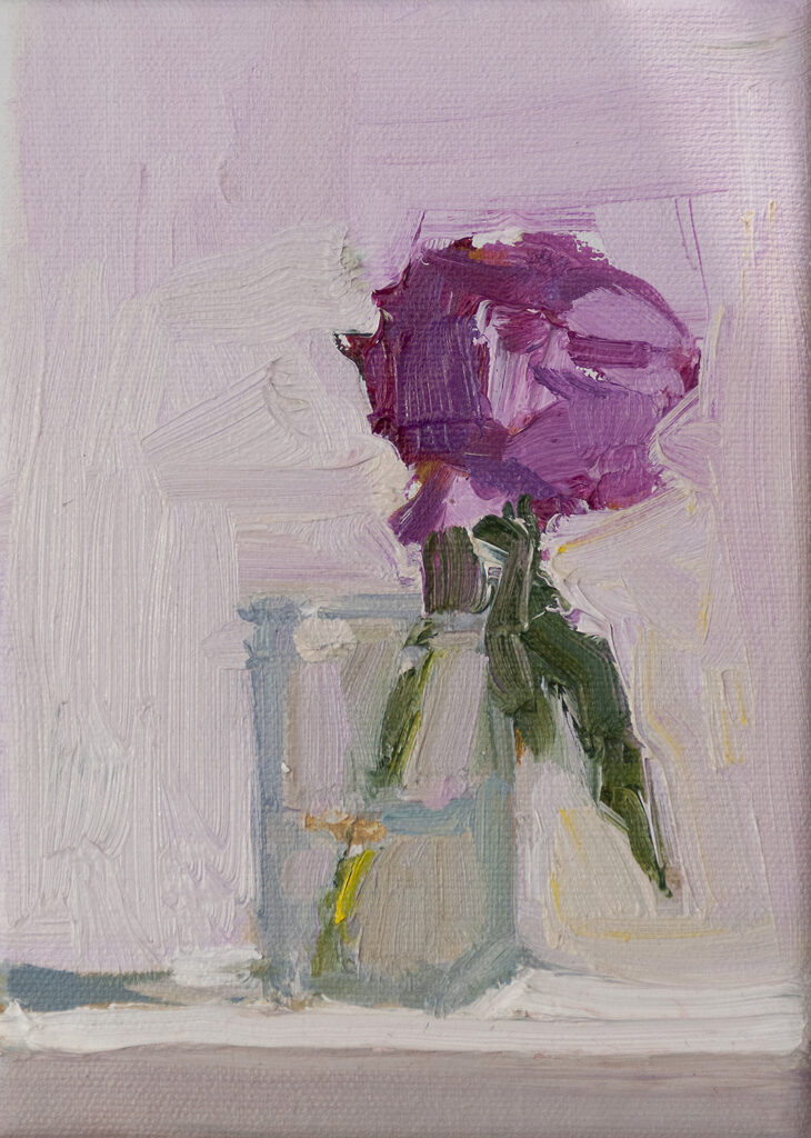 Peony in a Glass Jar by Erin Lee Gafill