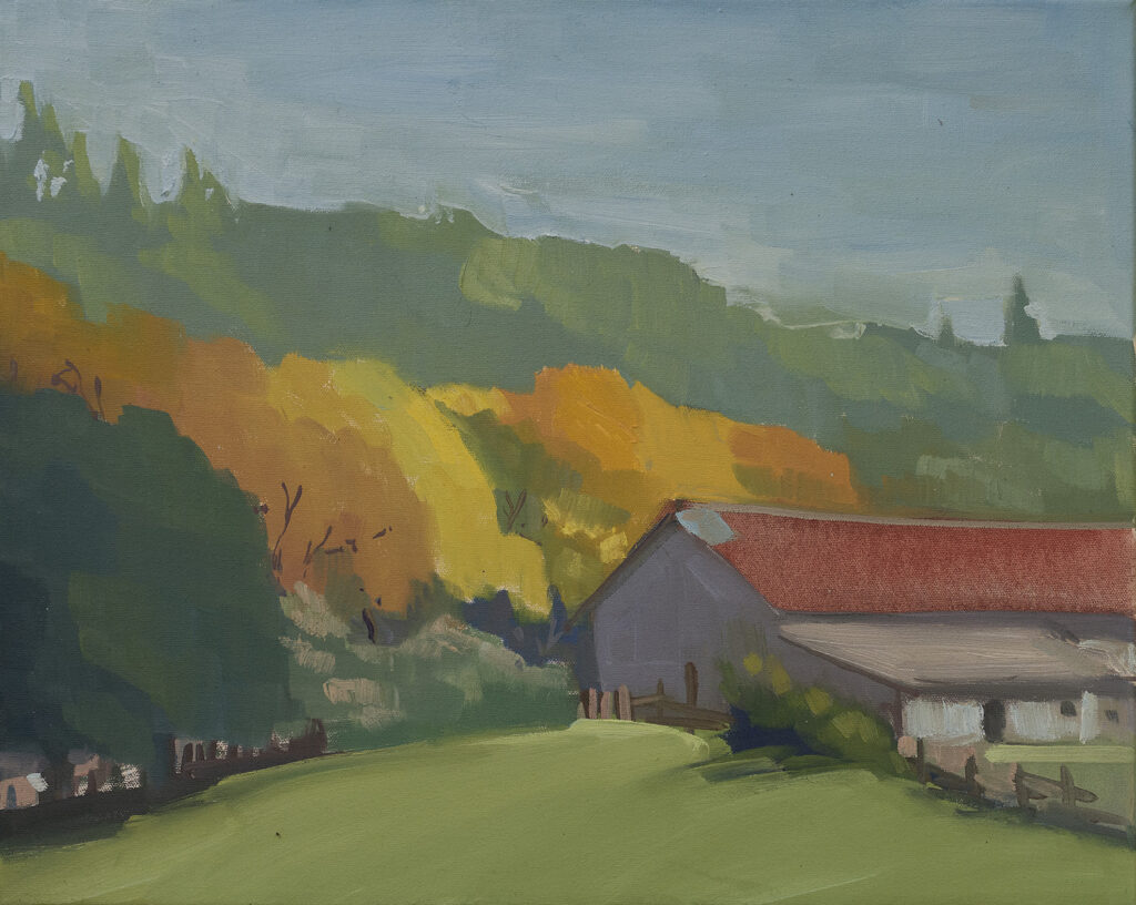 Molera Barn, Autumn by Erin Lee Gafill