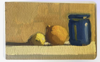 Two Lemons, Cobalt Jar by Erin Lee Gafill