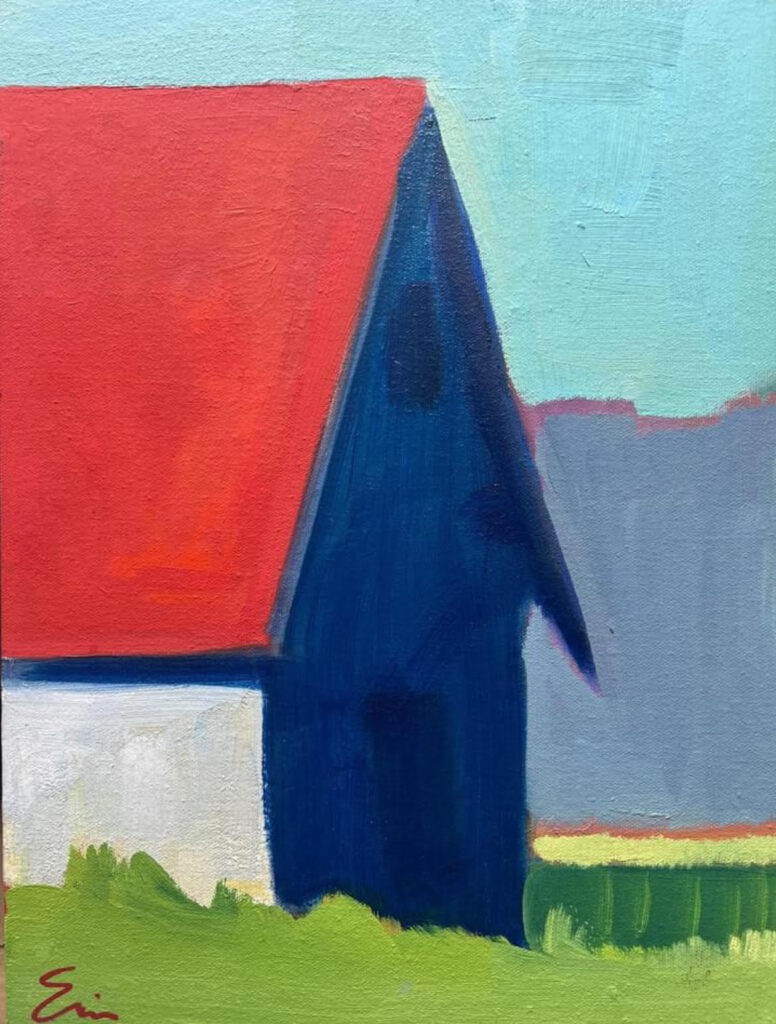 Barn, Red Roof by Erin Lee Gafill
