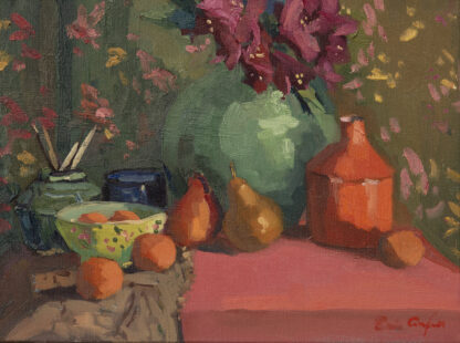 Still Life with Orange Vase II by Erin Lee Gafill