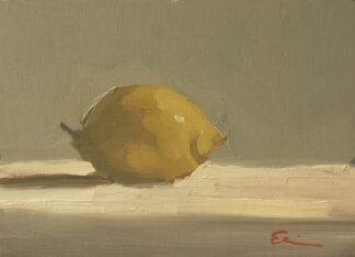Lemon on a Ledge by Erin Lee Gafill