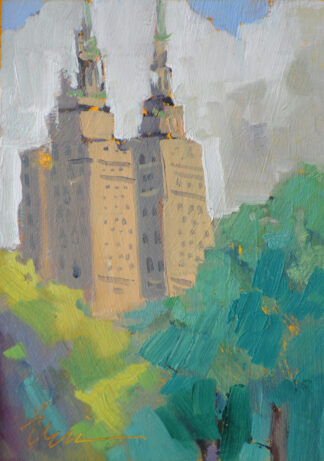Twin Towers, Central Park by Erin Lee Gafill