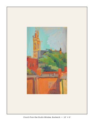 Church from Studio Window, Bushwick