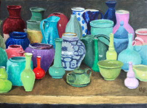 Multicoloured Pots by Kaffe Fassett