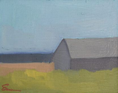 Barn, Coast, Turquoise Sky by Erin Lee Gafill