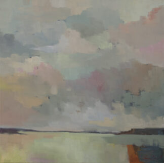 Clouds Over Waterway - Tributary I by Erin Lee Gafill
