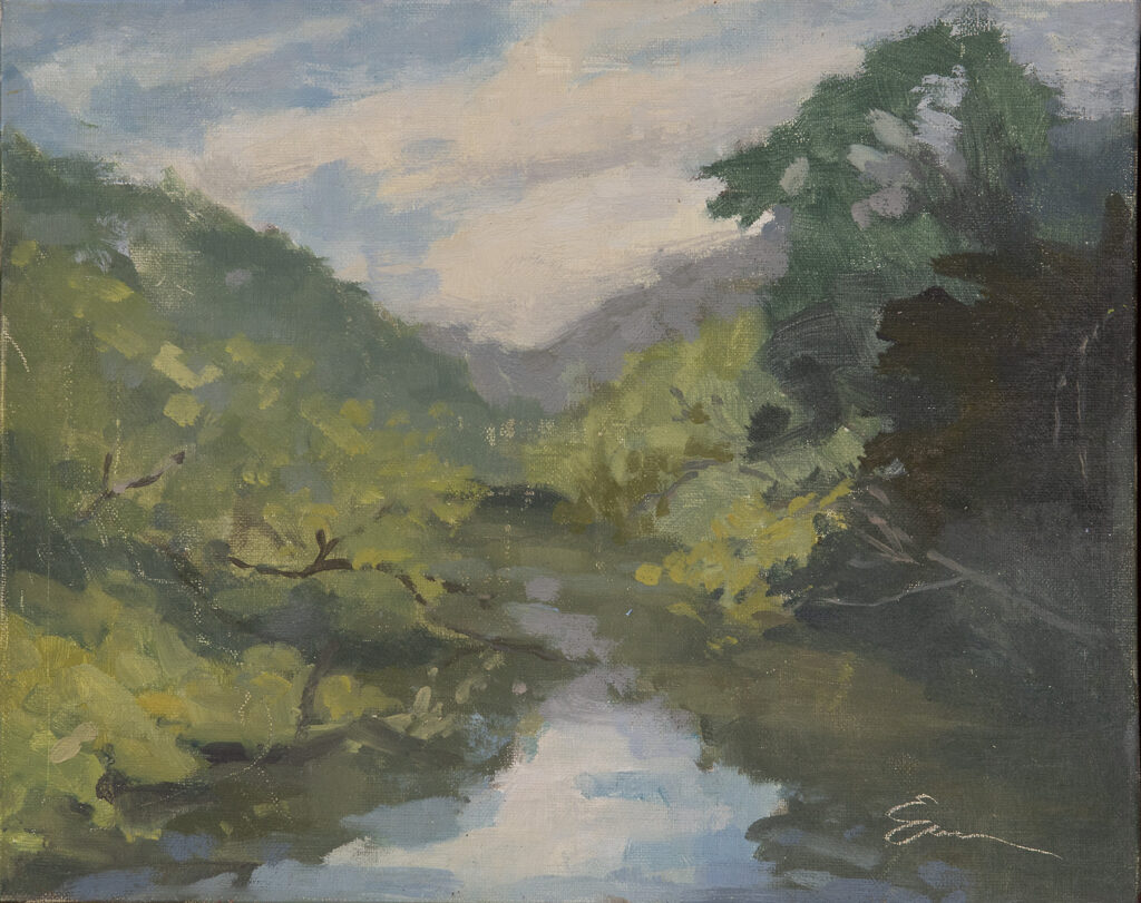 Mill River, Summer Day by Erin Lee Gafill