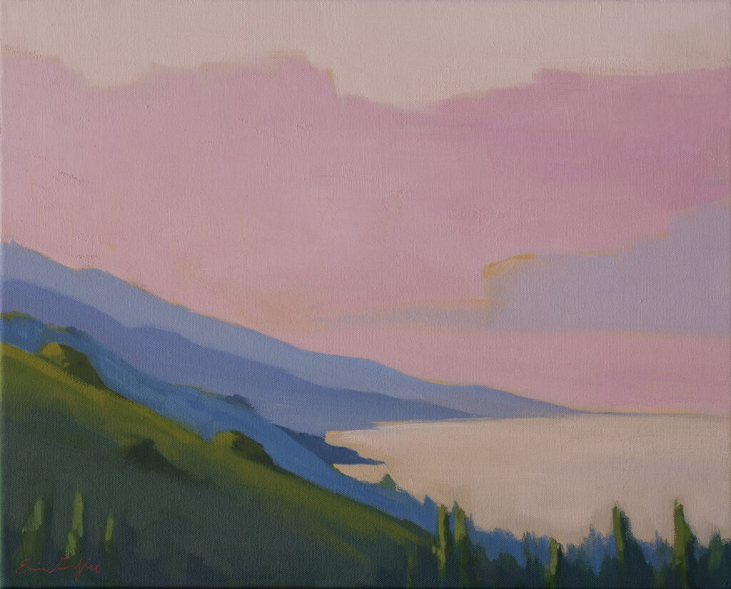 Pink Sky Over Big Sur by Erin Lee Gafill