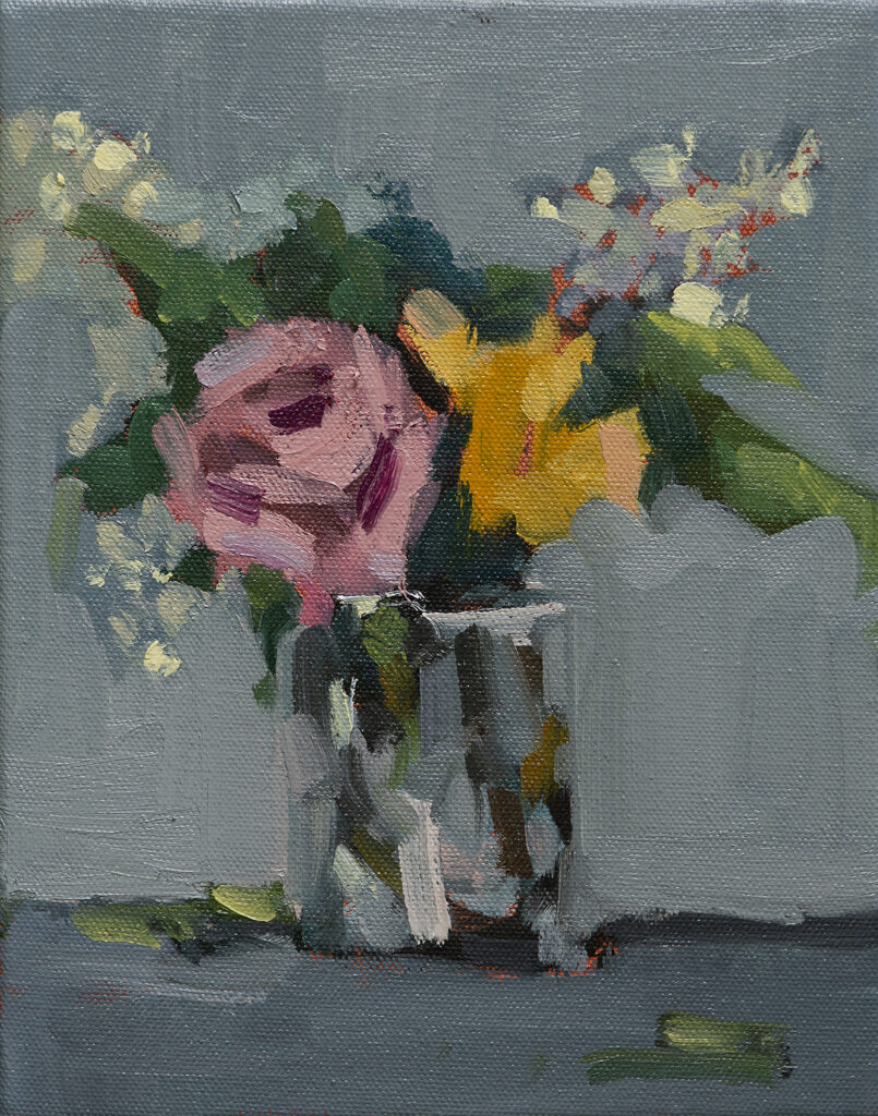 "Posy in a Glass" after Manet by Erin Lee Gafill