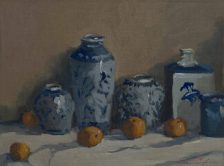 Chinese Blue and Whites with Tangerines by Erin Lee Gafill