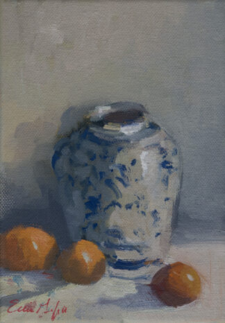 Chinese Jar with Tangerines by Erin Lee Gafill