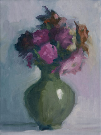 Dahlias, Green Vase V by Erin Lee Gafill